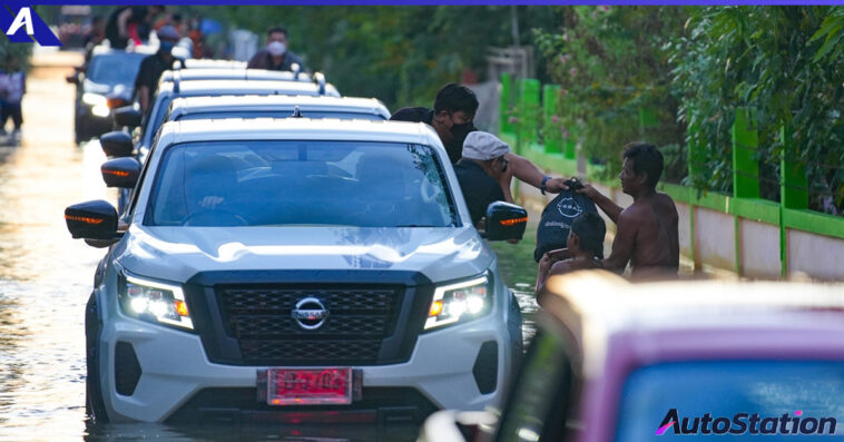 Nissan Flood Relief Caravan