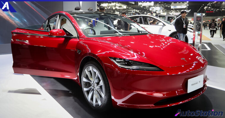 Tesla Model 3 รุ่นไมเนอร์เชนจ์ ในงาน Motor Expo 2023