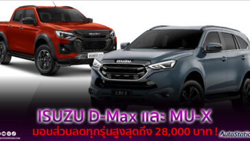 ISUZU D-Max และ MU-X ปรับลดราคา