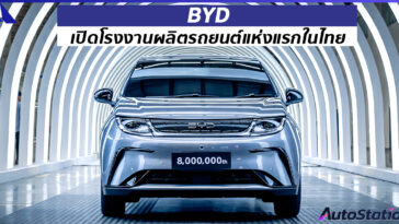 BYD เปิดโรงงานผลิตรถในไทย